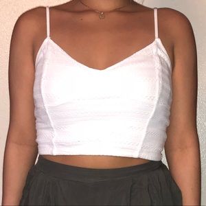 White Crop Top